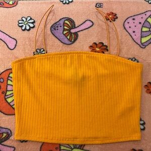 Orange Forever 21 crop top